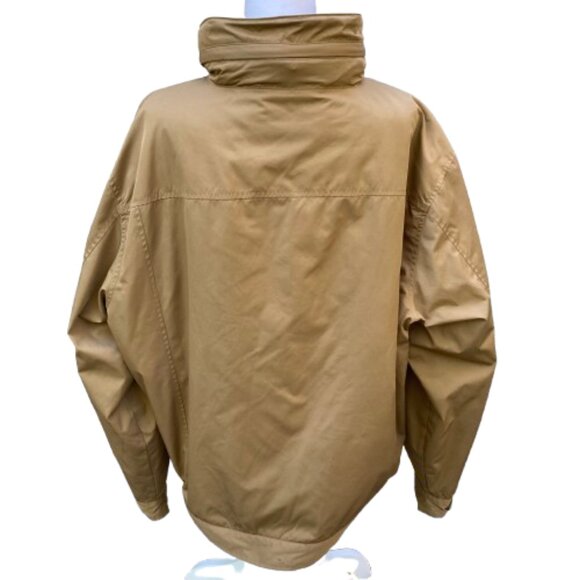 Polo Ralph Lauren Men's Jacket Medium Tan Fleece Lining Full Zip Roll-up Hood XL - Picture 9 of 16